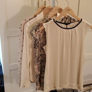 Lot of LOFT blouses.